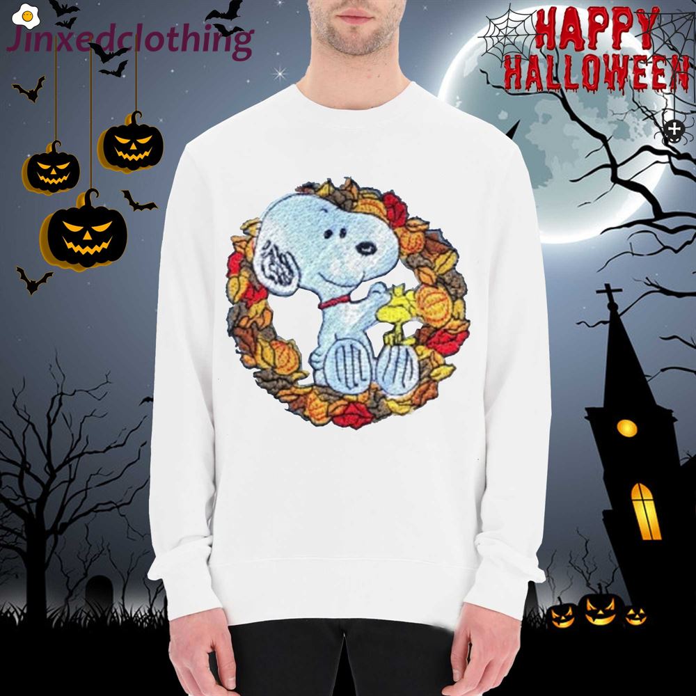 Snoopy In Fall Embroidered Sweatshirt Snoopy Halloween 